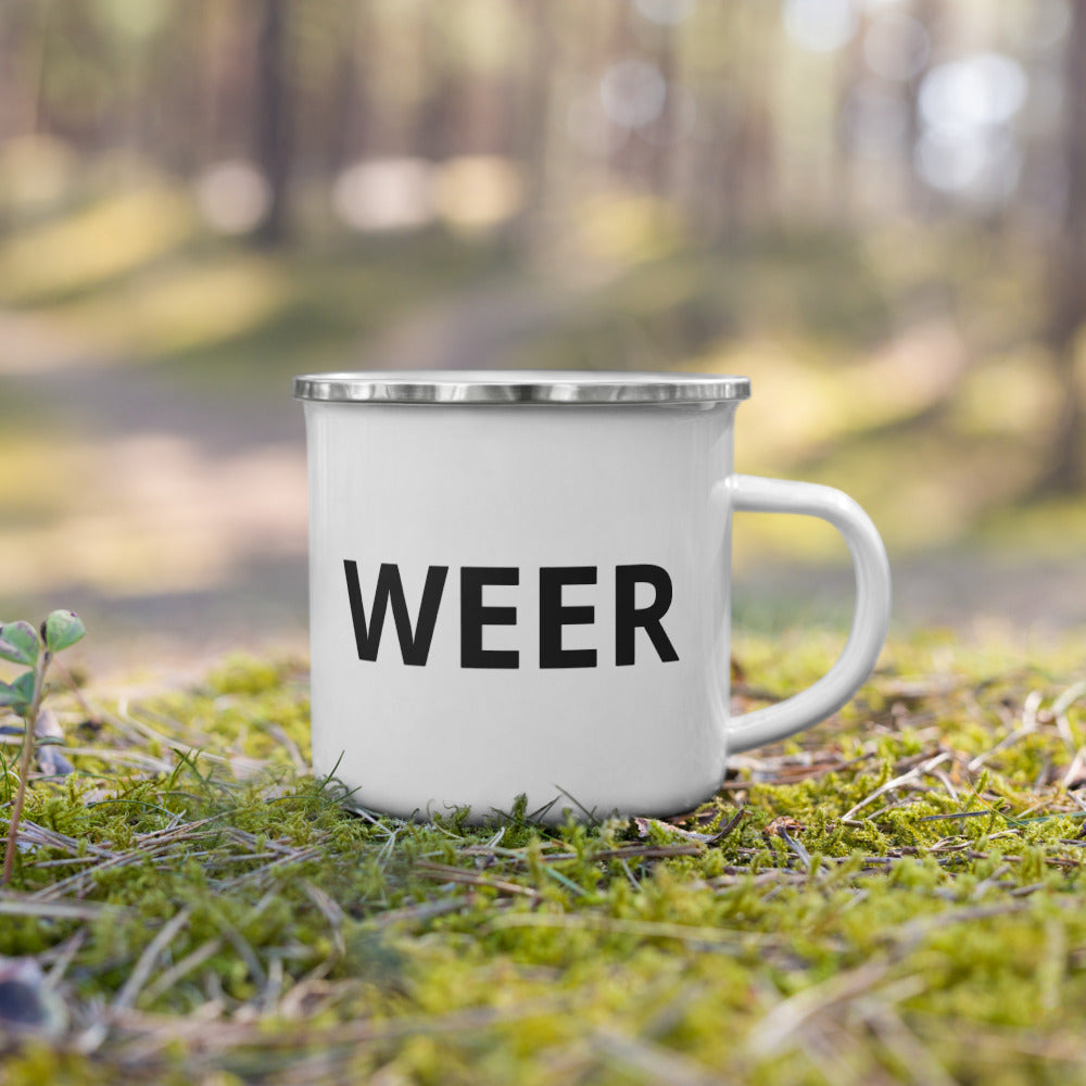 Weer "In the Name of Scholarship" Enamel Mug